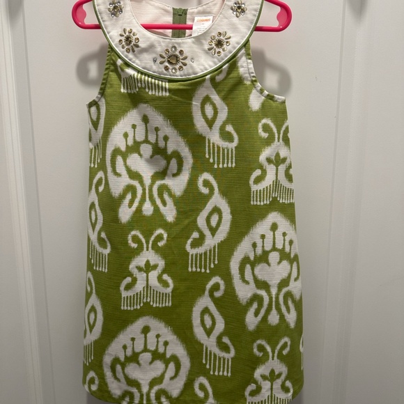 GYMBOREE Green Gem Batik Print Dress - Picture 2 of 7